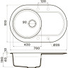 Мойка OMOIKIRI MANMARU 78-BE Artgranit/ваниль 4993356
