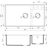 Мойка OMOIKIRI TEDORI 85-2-U-BE 4993941