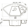 Мойка OMOIKIRI YONAKA 98-C-CA Artgranit/карамель 4993713